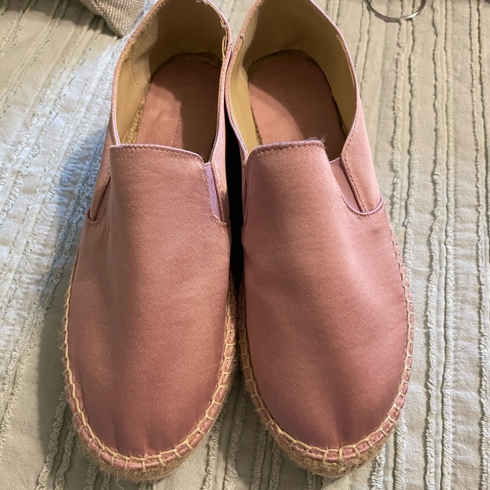 Zara NWOT Cutest Satin Platform Espadrilles Ever!